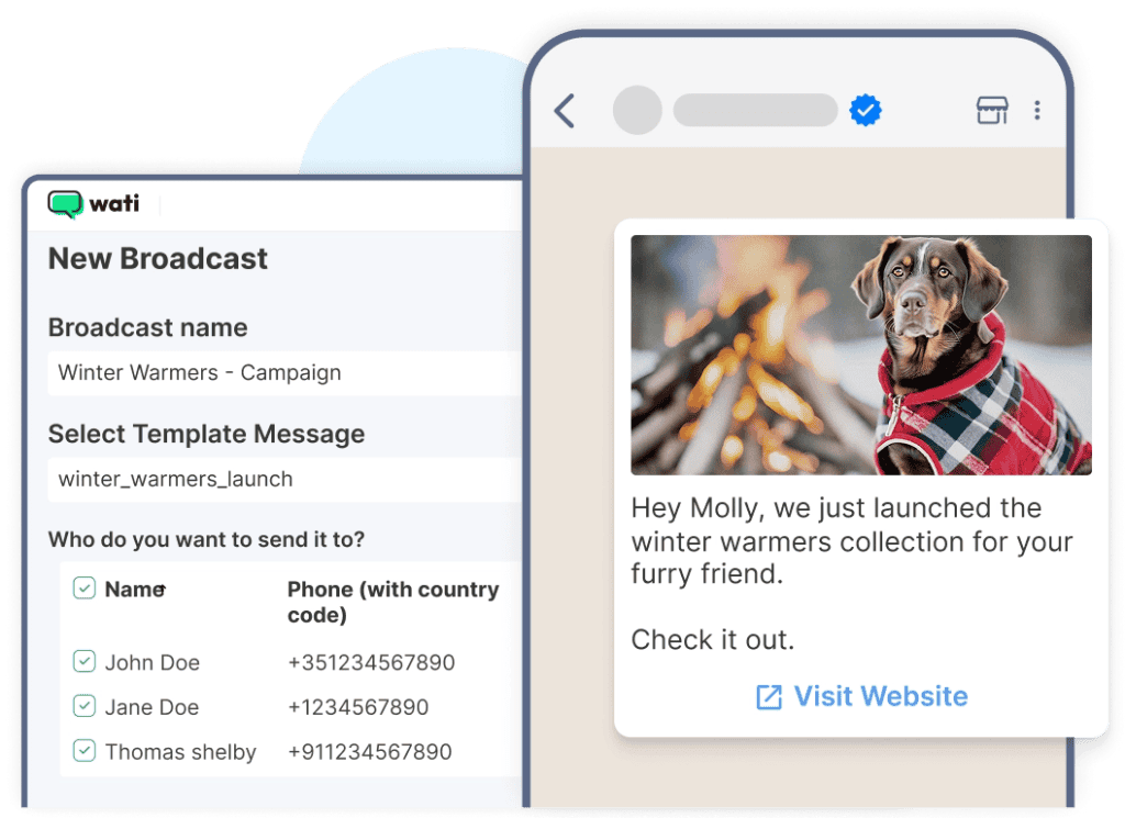 WhatsApp messaging automation tools for business communication.