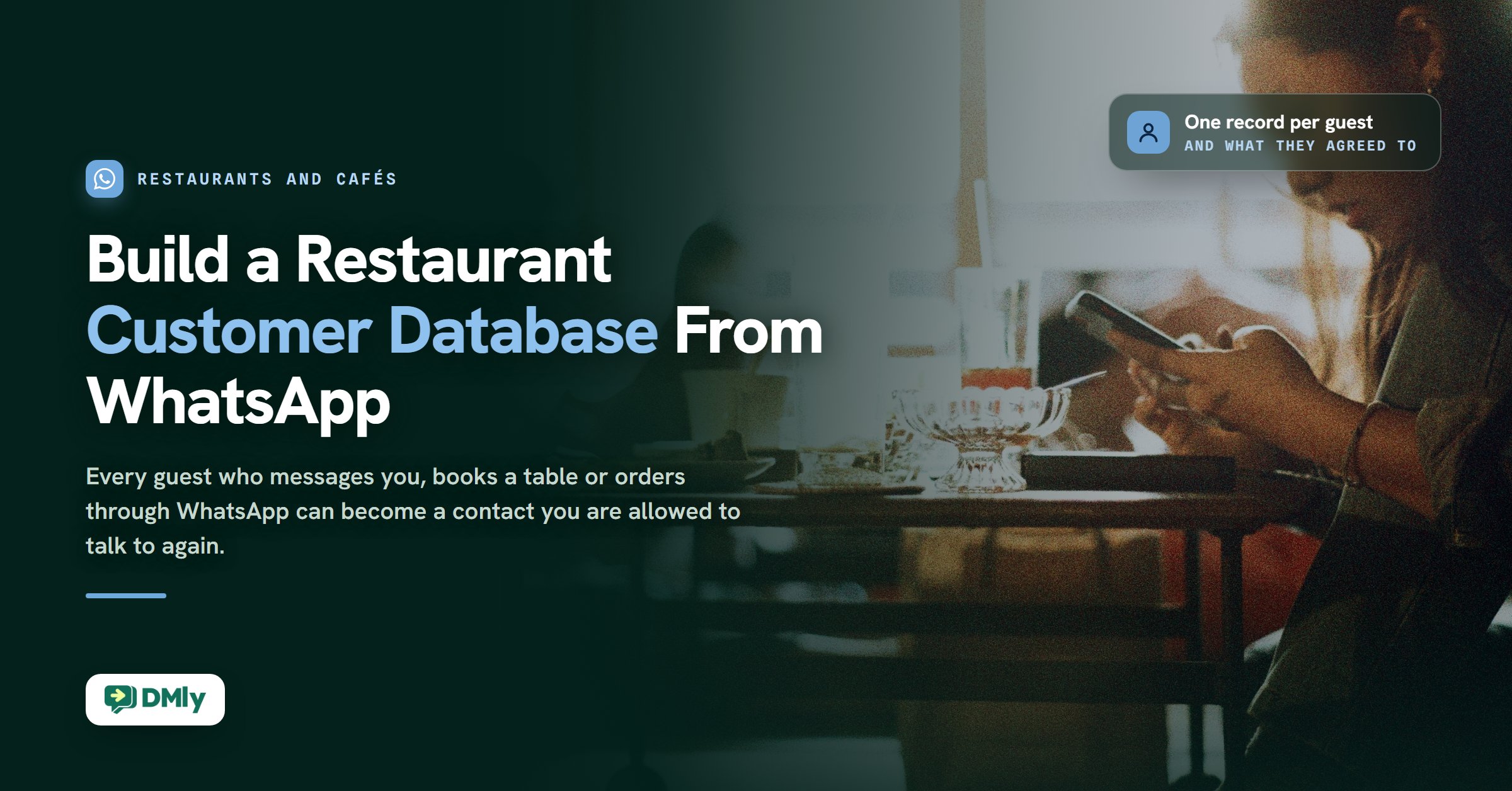 How to Build a Restaurant Customer Database From WhatsApp